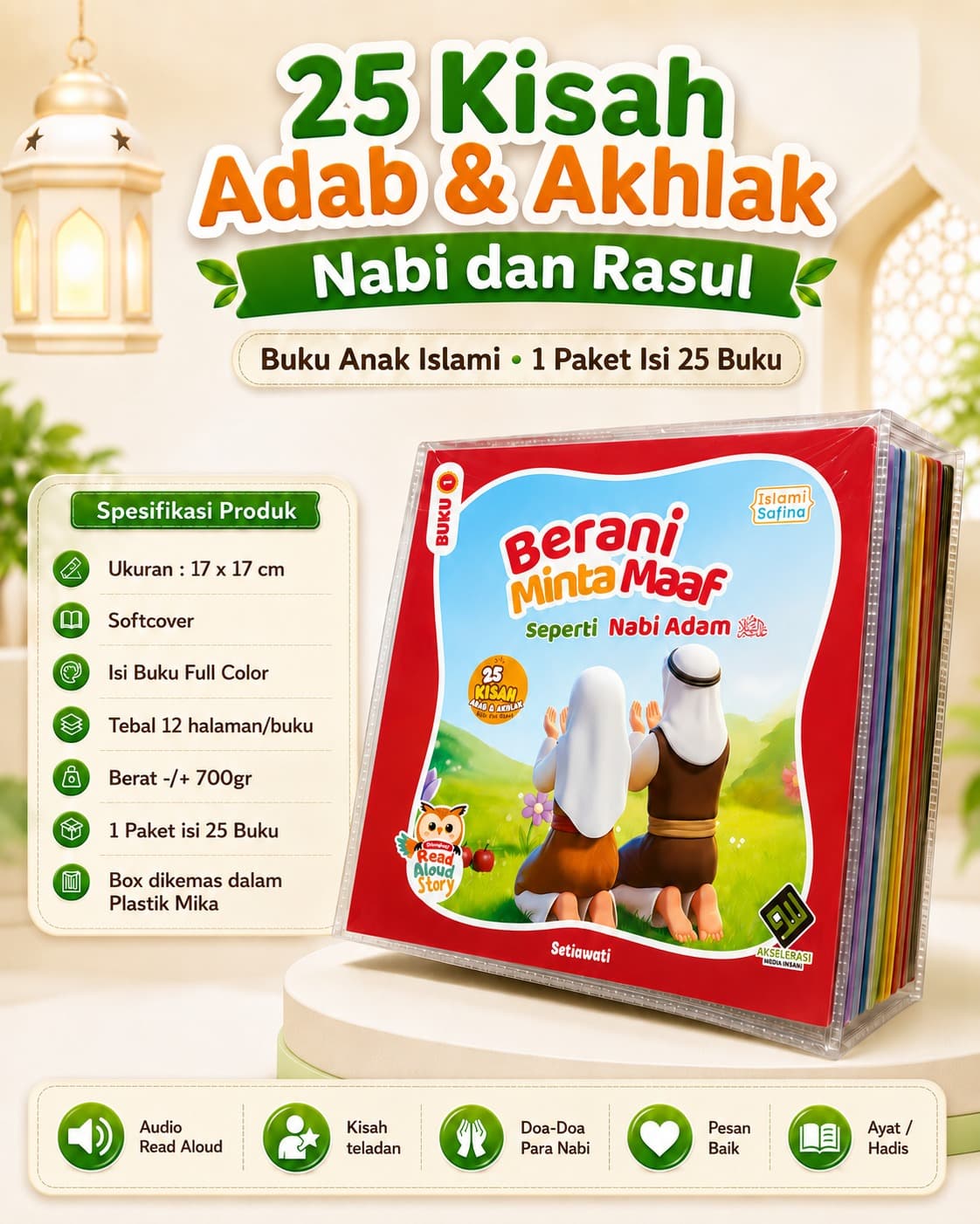 25 Kisah Adab & Akhlak Nabi dan Rasul